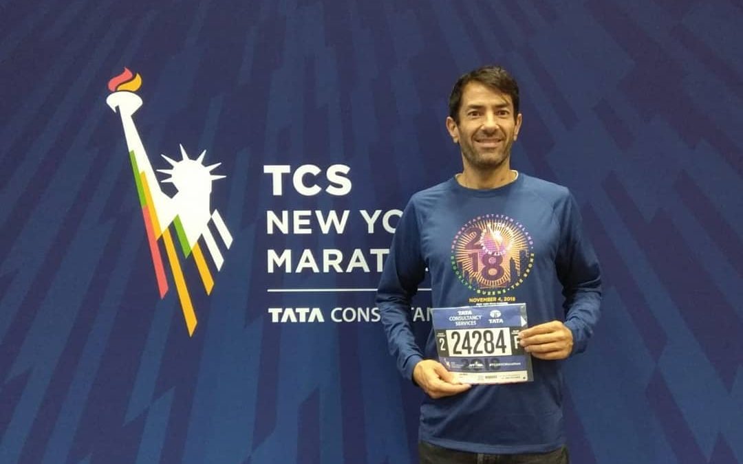 José María, en la maratón de Nueva York